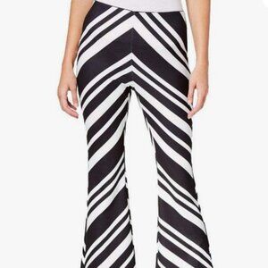 NWT Bar III Chevron Casual Wide Leg Pants black/white sz XL